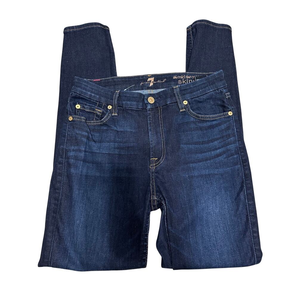 7 for‎ all mankind the mid rise ankle skinny jeans size 28